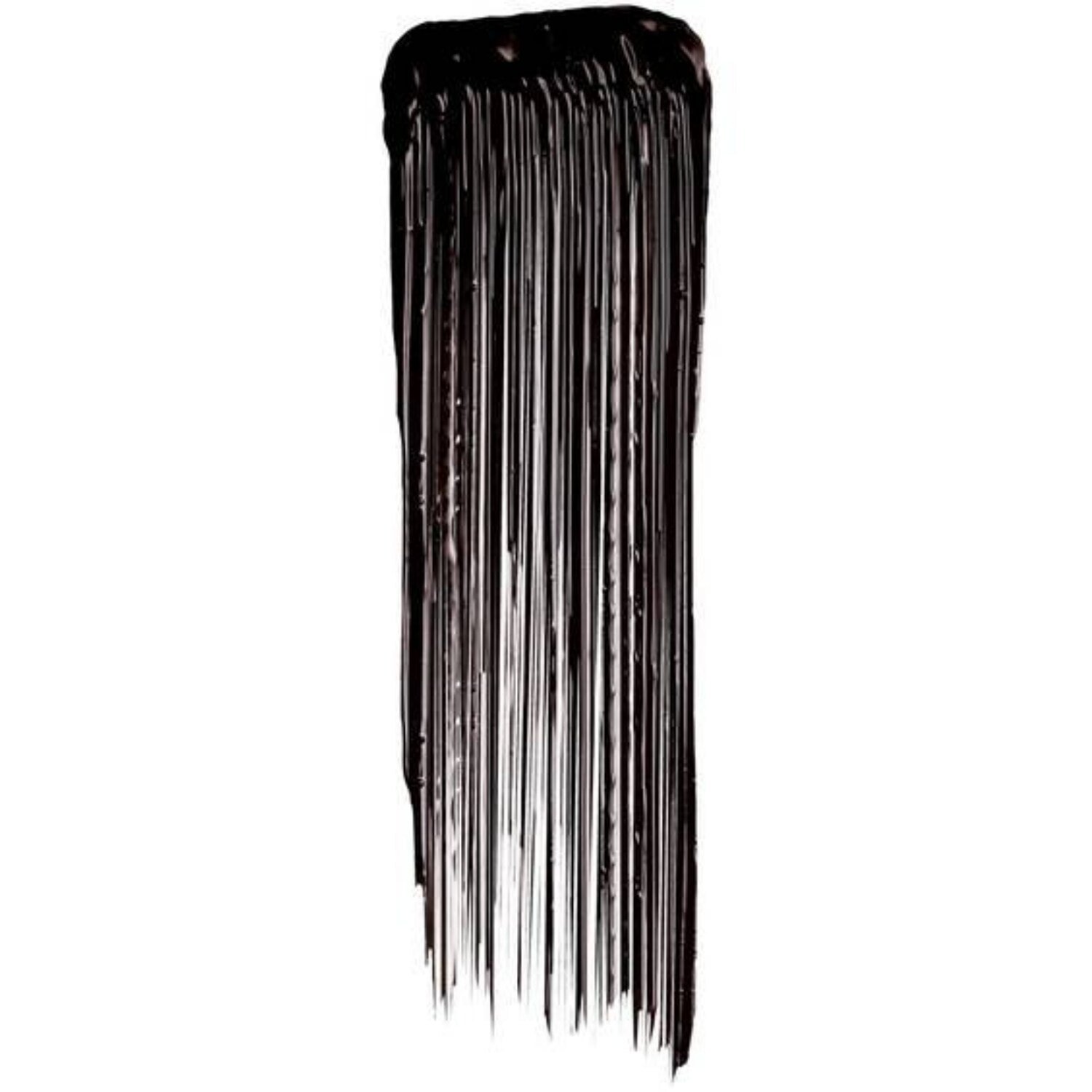 Lash Sensational Sky High Mascara auf weißem Untergrund,  die nach unten hin verläuft