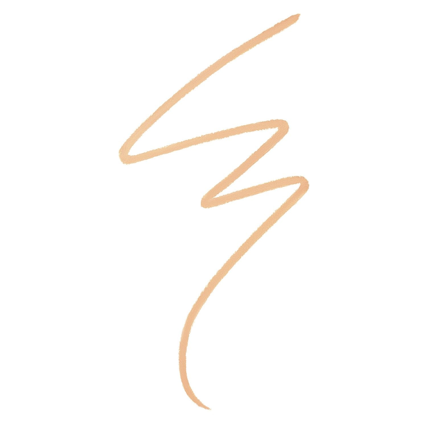 Feiner, zickzackförmiger Textur-Swatch des Fit Me Microscopic Concealers auf weißem Hintergrund