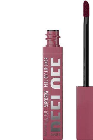 Der geöffnete Maybelline Super Stay Peel-Off Lip Liner mit seinem präzisen Applikator auf schlichtem weißem Hintergrund.