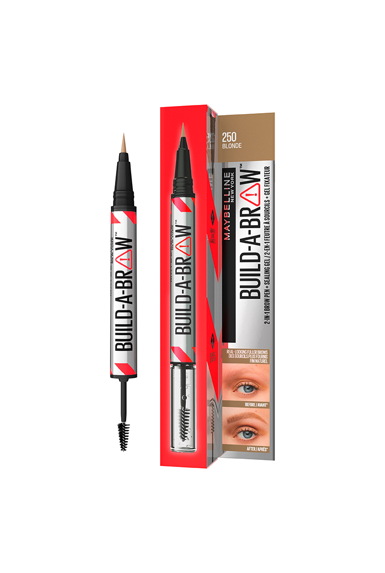 Stift 2-in-1 Build-A-Brow Augenbrauenstift mit Gel-Fixierer im Farbton 250 blond.