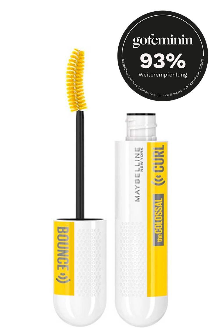 Tube MAYBELLINE New York The Colossal Curl Bounce Mascara im Farbton very black.