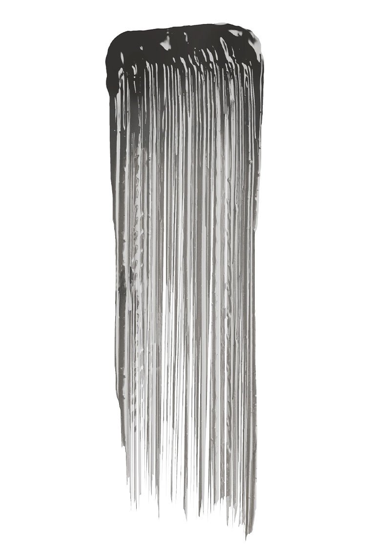 Swatch des getönten schwarzen Lash Sensational Mascara Primers auf weißem Hintergrund