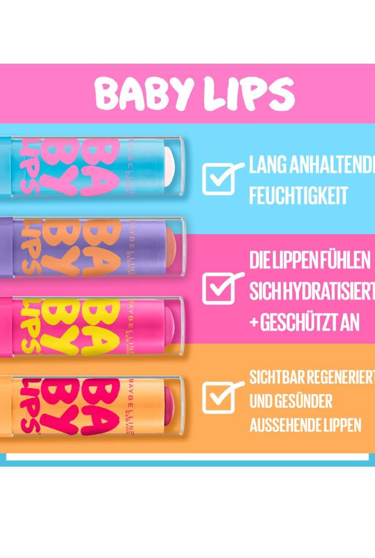 Eine Infografik nennt Vorteile wie Feuchtigkeit und sichtbare Regeneration der Lippen.