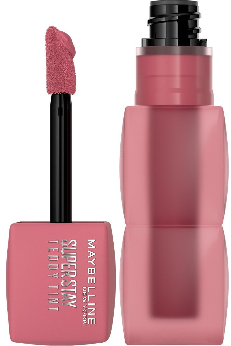 Geöffneter Teddy Tint Lippenstift vor weißem Hintergrund