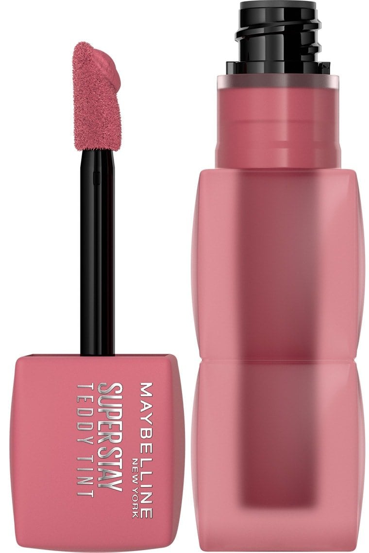 Geöffneter Teddy Tint Lippenstift vor weißem Hintergrund