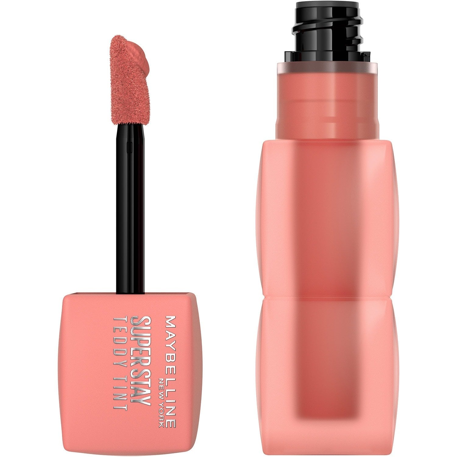 Geöffneter Teddy Tint Lippenstift vor weißem Hintergrund