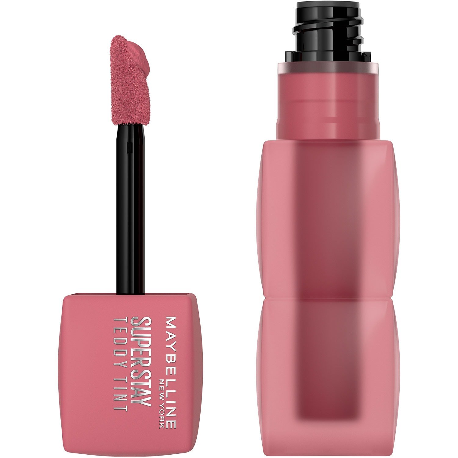 Geöffneter Teddy Tint Lippenstift vor weißem Hintergrund