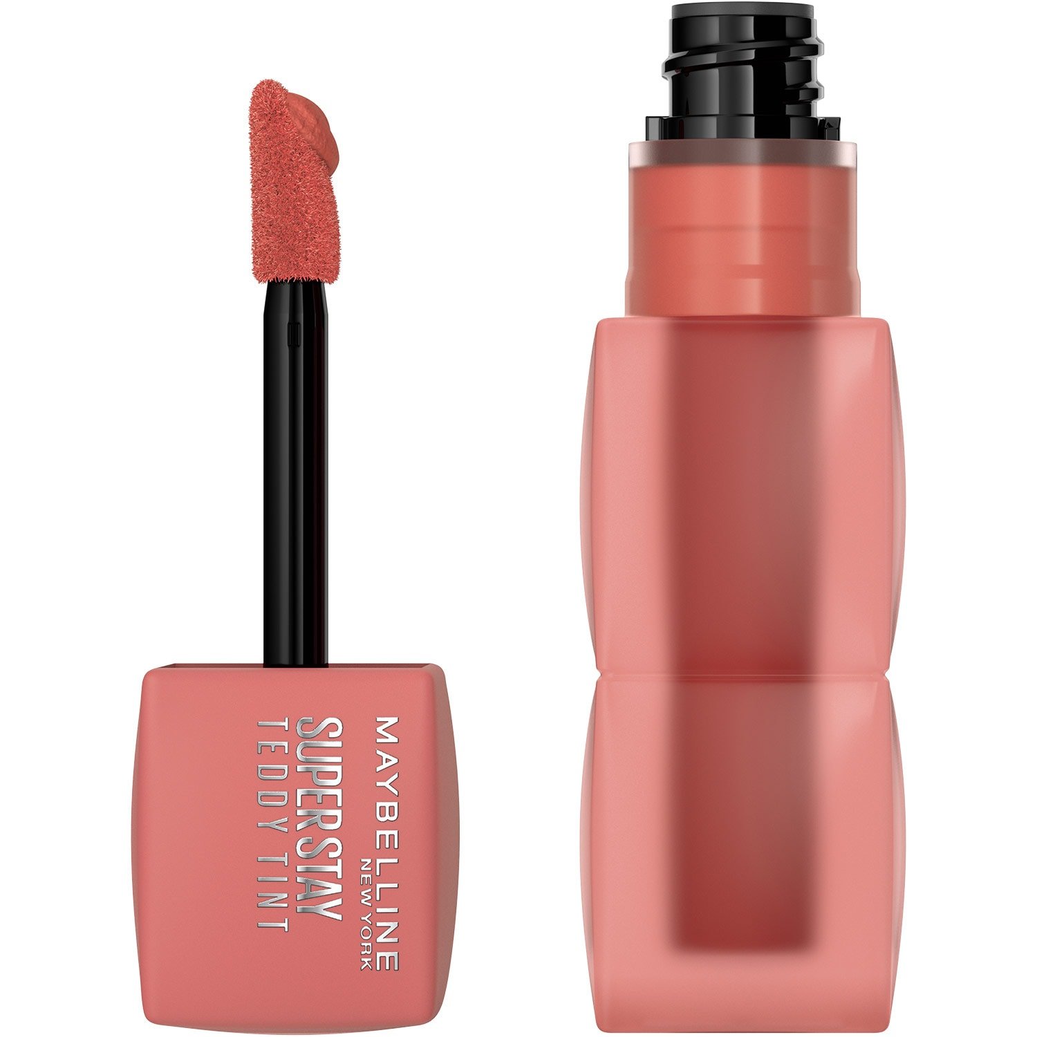 Geöffneter Teddy Tint Lippenstift vor weißem Hintergrund