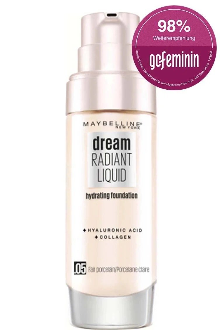 Produktabbildung des Dream Radiant Liquid Make-Up in Fair Porcelain von Maybelline New York