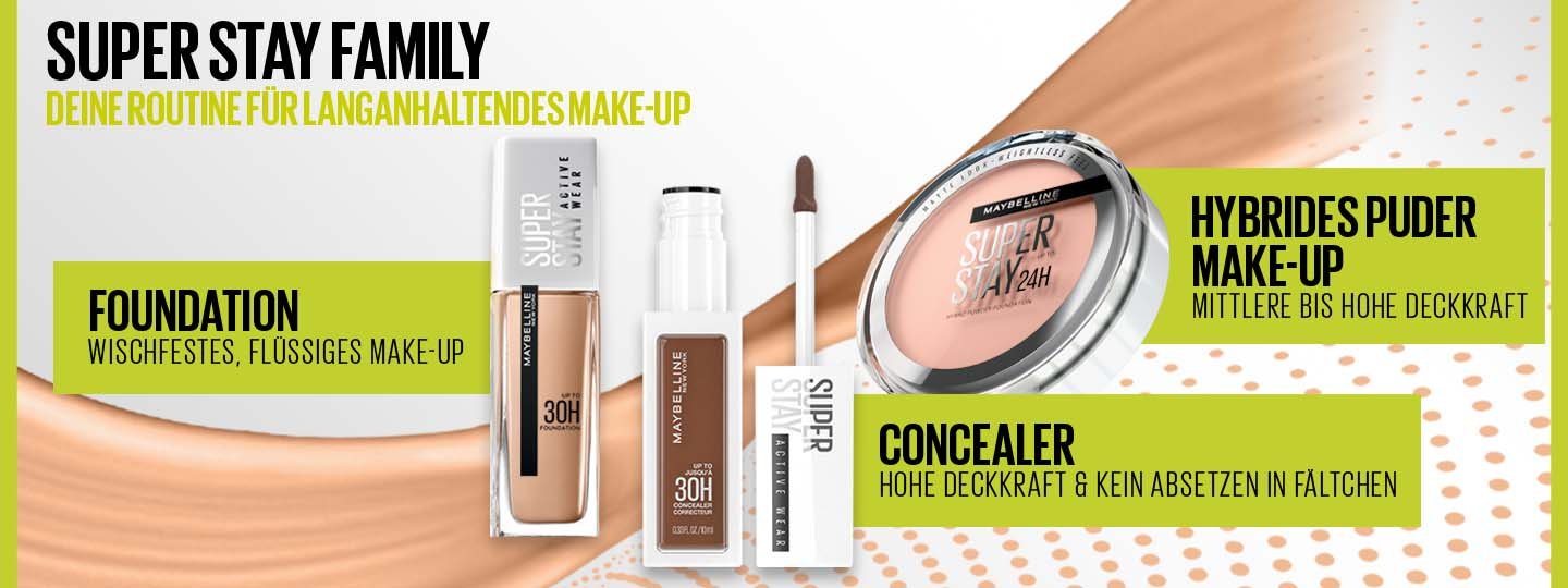 Super Stay Family von Maybelline New York Banner